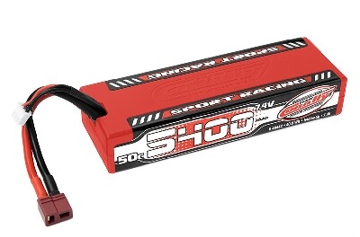 Team Corally Car Lipo 50c 7,4 volt 5400mah met Dean Stekker