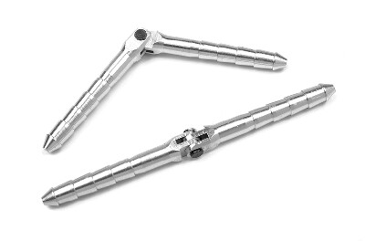 Aluminium stiftscharnier - Dia. 4.5x70mm - Demountable - 2 st