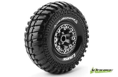 Louise CR-ARDENT Banden Set - Super Soft - 2.2" Velgen Zwart/Chroom - Hex 12mm