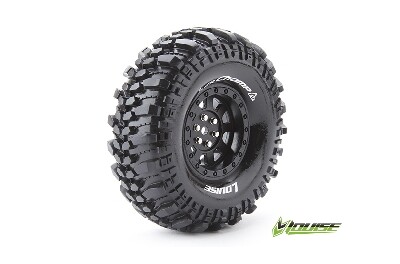 Louise CR-CHAMP Banden Set - Super Soft - 1.9" Velgen Zwart - Hex 12mm