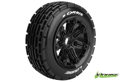 Louise B-Orbit Voorbanden Set - Velgen Zwart - Hex 24mm