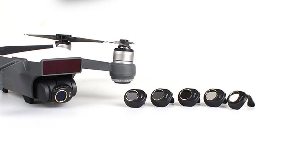 ND Filter set (ND4, ND8, ND16 & ND32) voor de DJI Spark