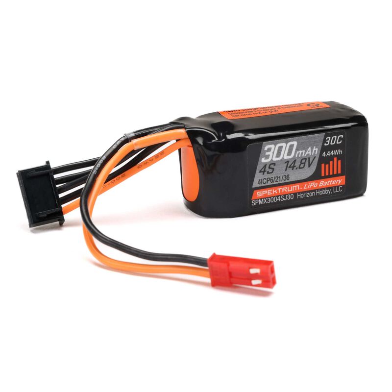 Spektrum 300mAh 4S 14.8V 30C LiPo met JST stekker