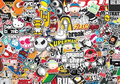 Stickerbomb V2 stickervel - A5