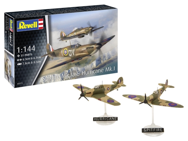 Revell 1/144 Supermarine Spitfire Mk.Ia & Hawker Hurricane Mk.I (03771)