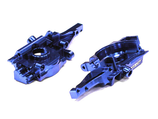 Integy Billet Machined Rear Bulkhead, blue - Traxxas E-Revo 1/16 / Traxxas Slash 1/16