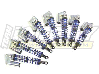 Integy MSR4 Shocks w/piggyback Zilver voor Traxxas E-Maxx/T-Maxx