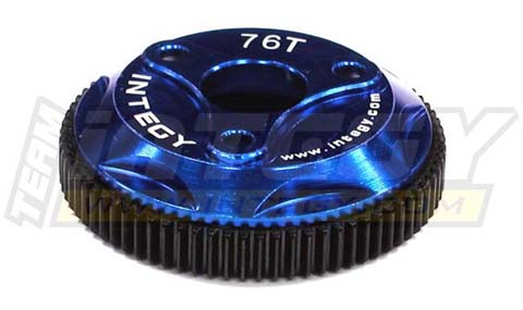 Integy 76T Metal Spur Gear, Blue - Traxxas Rustler, Stampede, Slash
