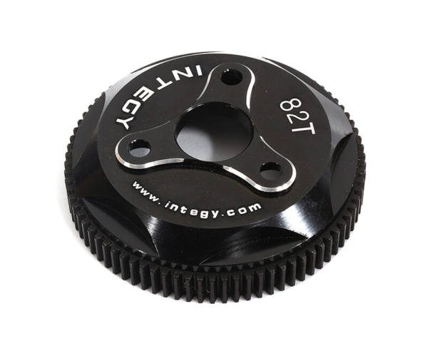 Integy 82T Metal Spur Gear, Black - Traxxas Rustler, Stampede, Slash