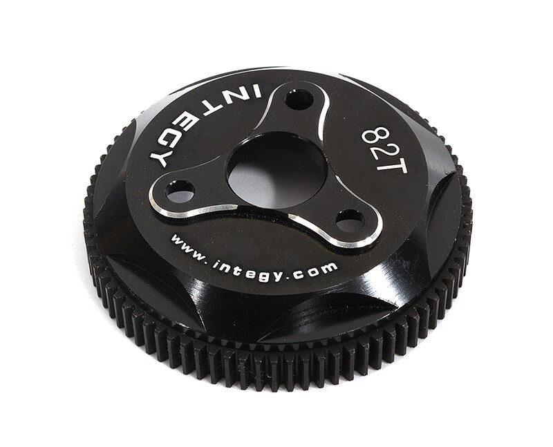 Integy 82T Metal Spur Gear, Black - Traxxas Rustler, Stampede, Slash