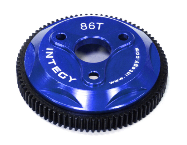 Integy 86T Metal Spur Gear, Blue - Traxxas Rustler, Stampede, Slash