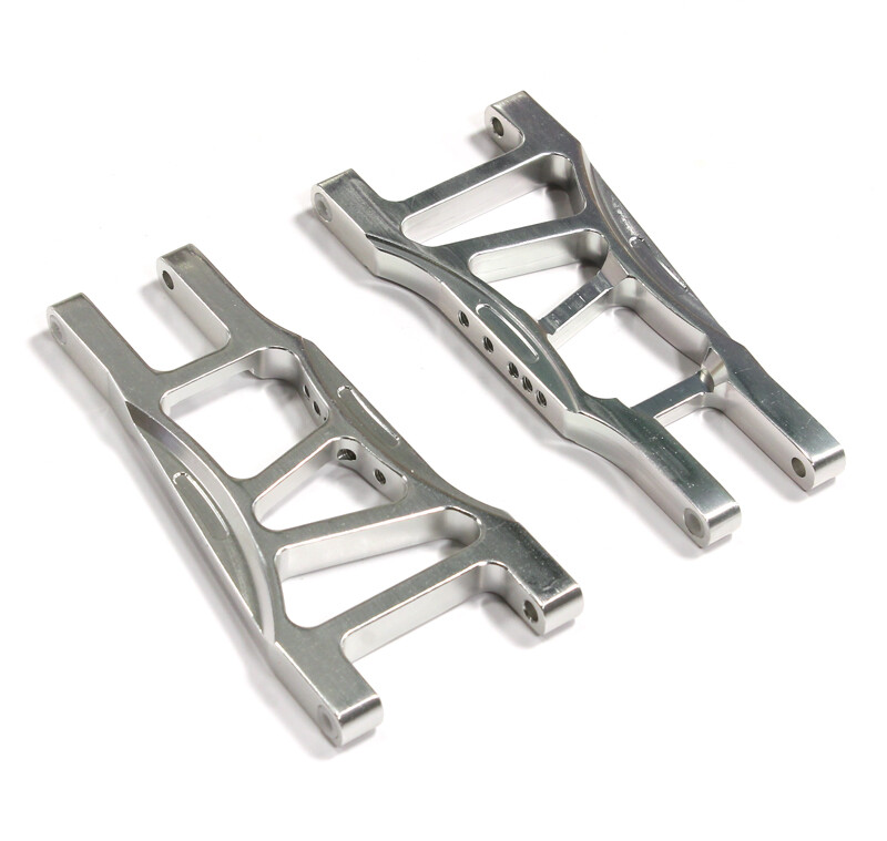 Integy Alloy Rear Lower Arm, Silver - Traxxas Rustler/Stampede