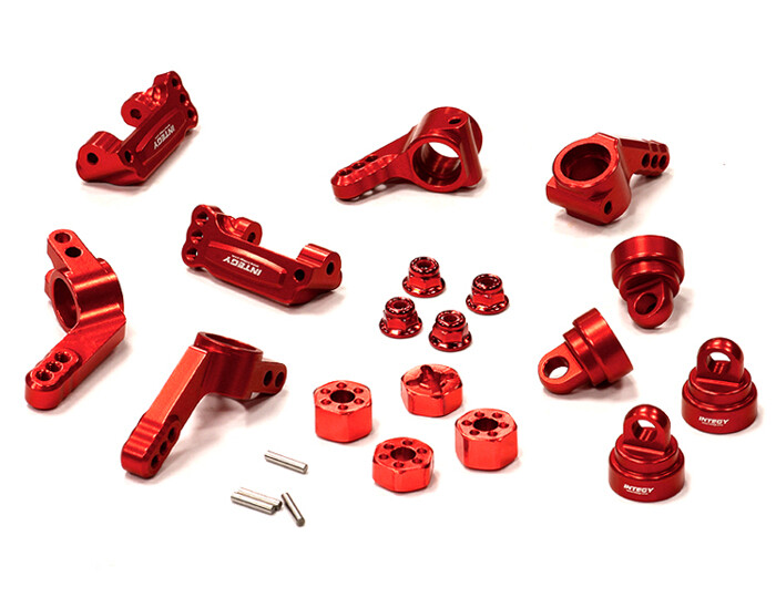 Integy Billet Machined Stage 1 Conversion, Red - Traxxas Slash/Rustler/Stampede 2WD