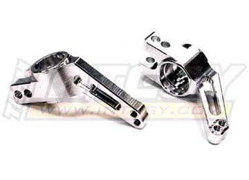 Integy Billet Machined Rear Hub Carrier, Silver - Traxxas Slash 4x4