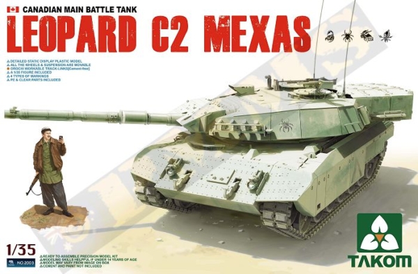 Takom 1/35 Canadian MBT Leopard C2 Mexas