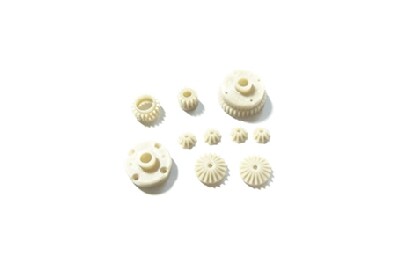 Ishima - Diff.Main Gear + Idler Gear + Diff. Pinion Gear + Diff. Large Bevel Gears + Diff. Small Bevel Gears + Diff. Inner Mount (ISH-021-006)