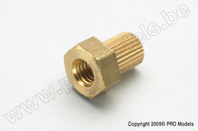 Kruiskoppeling adapter met 1/4-28UNF schroefdraad