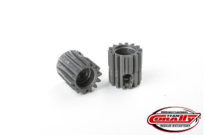 Team Corally - 48 DP Pinion - Short - Hard Anodised Aluminium - 14T - 3.17mm as