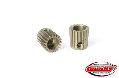 Team Corally - 64 DP Pinion - Short - Hardened Steel - 19T - 3.17mm as