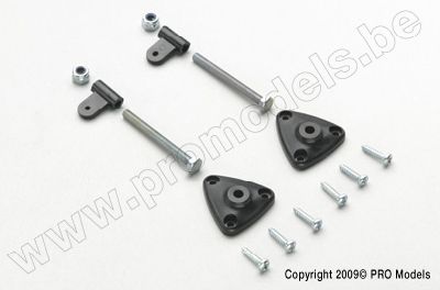 Roerhoorn verstelbaar, doorsteek bevestiging (2st)