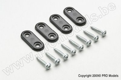 Nylon bevestigingsplaatjes voor landingsgestel medium (5st)