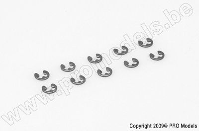 E-clips, 6mm, Verenstaal (10st)