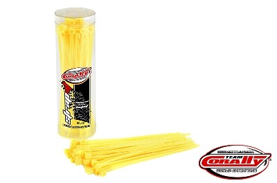 Team Corally - Tie Wraps - Yellow - 2.5x100mm - 50pcs