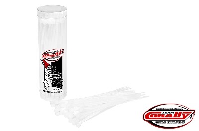 Team Corally - Tie Wraps - White - 2.5x100mm - 50pcs