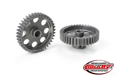 Team Corally - 48 DP Pinion - Short - Hard Anodised Aluminium - 38T - 3.17mm as