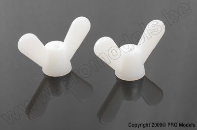 Vleugelmoer, M6, Nylon (2st)