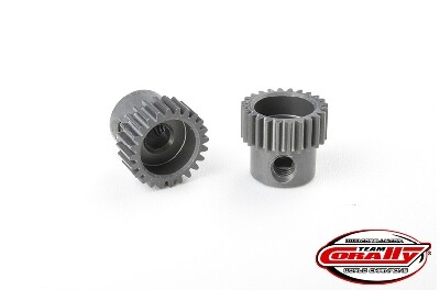 Team Corally - 64 DP Pinion - Short - Hard Anodised Aluminium - 24T - 3.17mm as