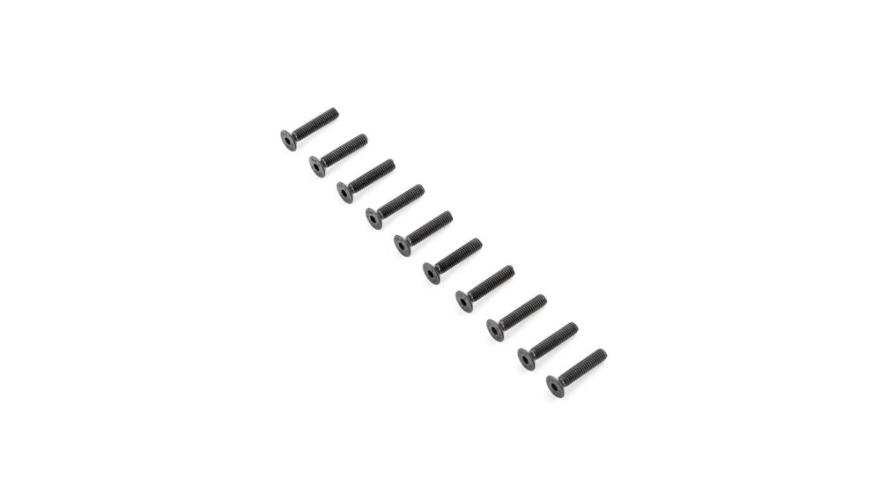 Flat Head Screws M4x20mm (10) (TLR255014)