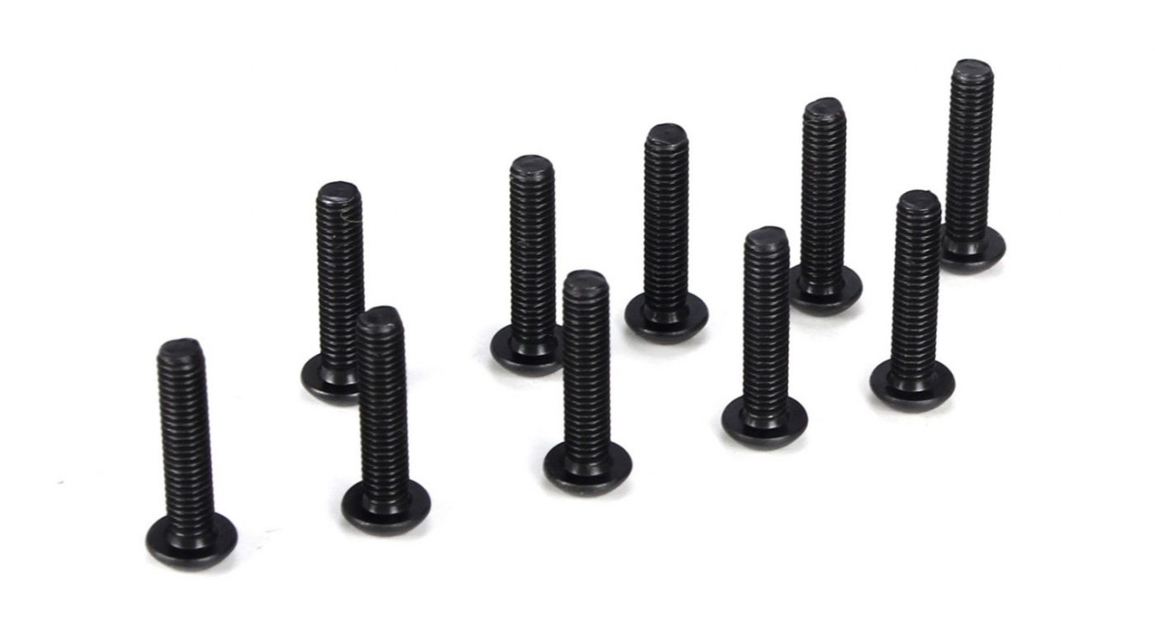 Button Head Screws, M3 x 14mm (10) (TLR5910)