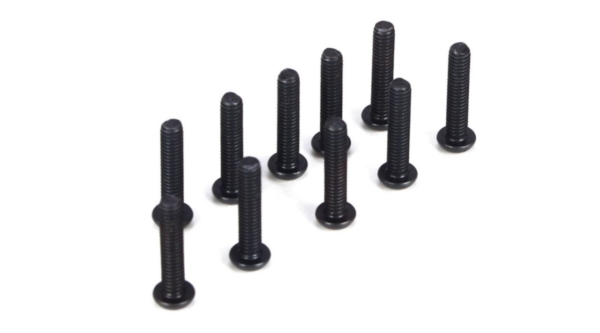 Button Head Screws, M2.5 x 12mm (10) (TLR5913)