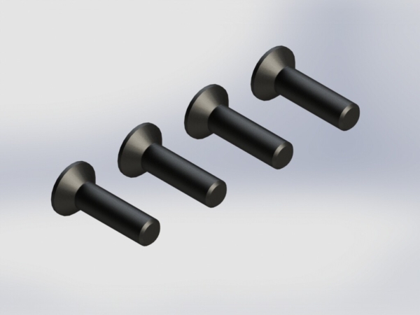 Arrma - Flat Head Hex Machine Screw M4x15mm (4pcs) (AR722415)