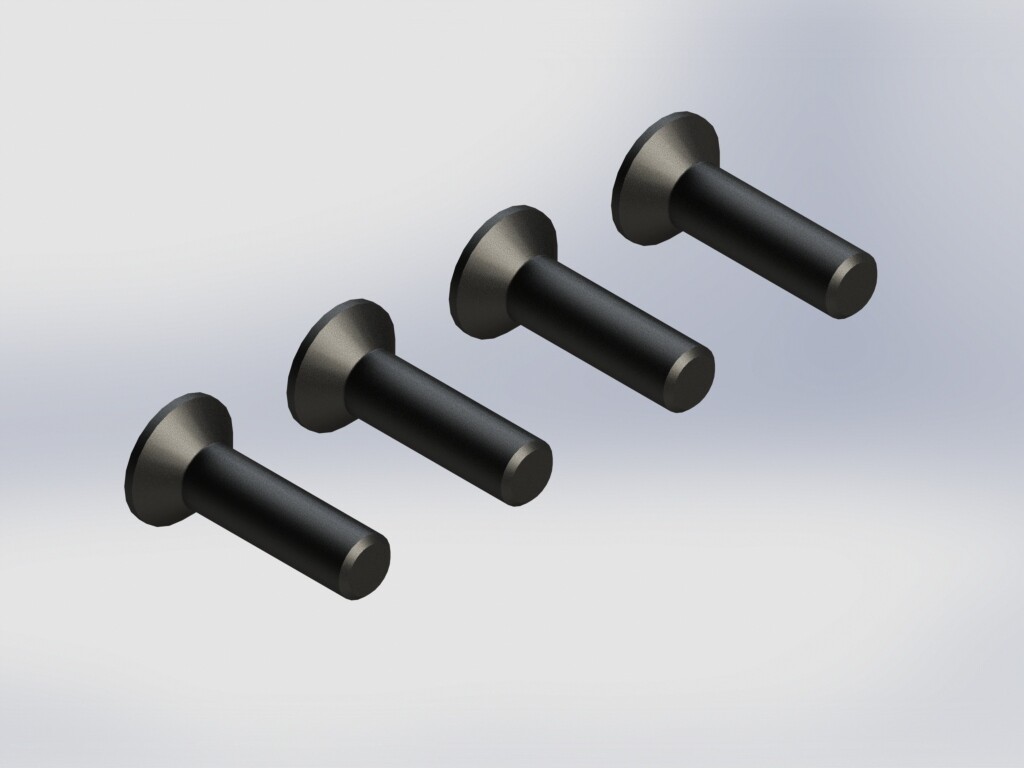 Arrma - Flat Head Hex Machine Screw M4x15mm (4pcs) (AR722415)