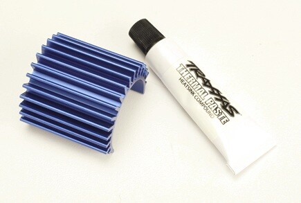 Heat sink, Velineon 380 brushless motor, aluminum (blue-anodized)