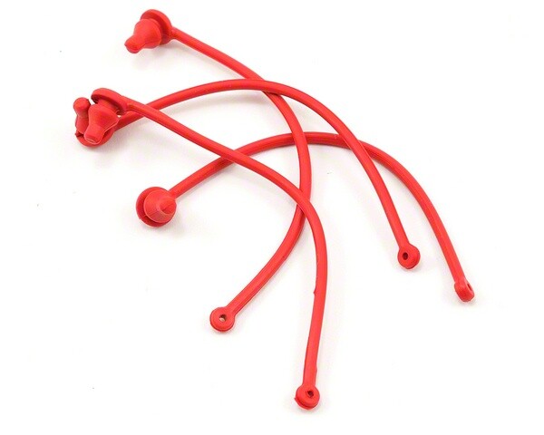Body clip retainer, red (4)