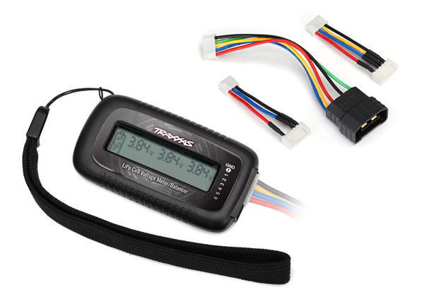 Traxxas LiPo cell voltage checker/balancer (includes TRX2938X adapter for Traxxas iD batteries) - TRX-2968X