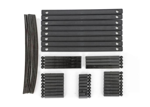 Traxxas - Support posts, boat trailer (17mm (8), 30mm (8), 37mm (8), 65mm (4), 70mm (4))/ bunk boards (8) (TRX-10359)