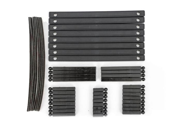Traxxas - Support posts, boat trailer (17mm (8), 30mm (8), 37mm (8), 65mm (4), 70mm (4))/ bunk boards (8) (TRX-10359)