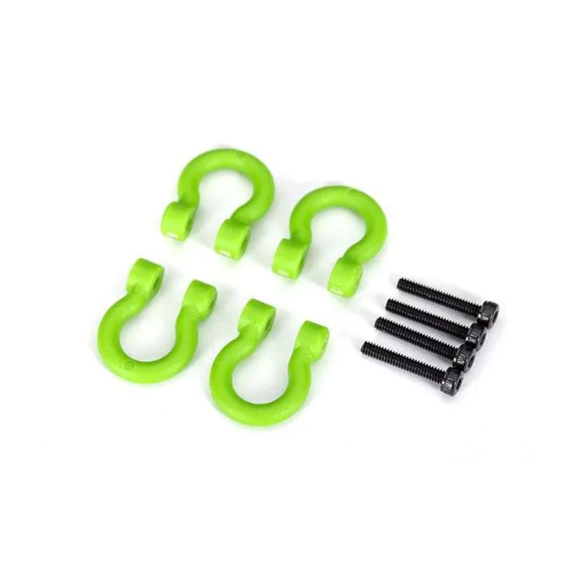 Bumper D-Rings, green (front or rear)/ 2.0x12 CS (4)