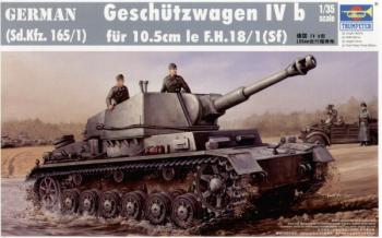 Trumpeter 1/35 Geschutzwagen Ivb Sd.Kfz.165/1 with 10.5cm le FH18/1 (Sf) Gun