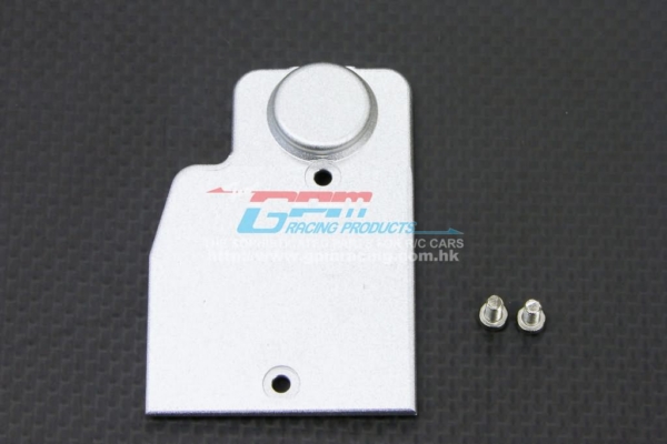 Alloy fuel tank mount plate with screws for revo 3.3 & slayer - Blauw