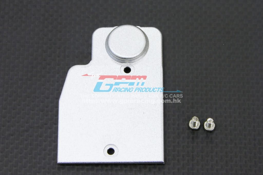 Alloy fuel tank mount plate with screws for revo 3.3 & slayer - Blauw