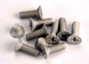 Screws, countersunk machine screw set (aluminum) (8) 4x10mm & (2) 4x6mm