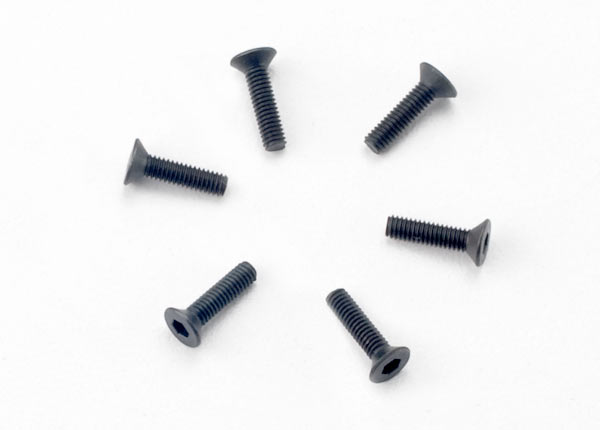 Screws, 2.5x10mm countersunk machine (hex drive) (6)