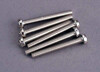 Screws, 3x25mm roundhead machine (6)