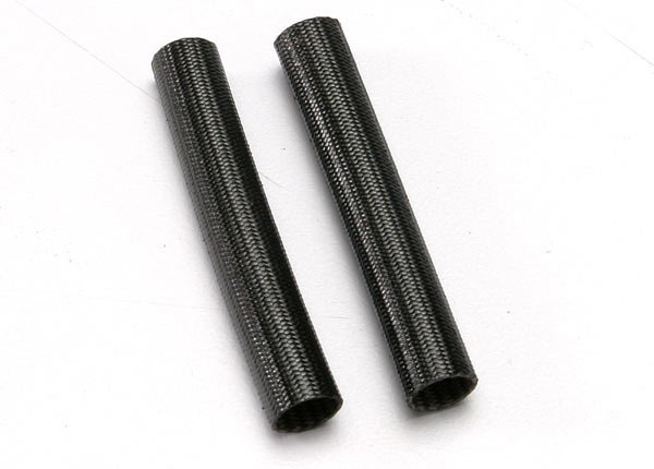 Heat shield tubing, fiberglass (2) (black)