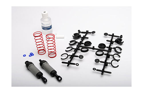 Ultra Shocks (grey) (long) (complete w/ spring pre-load spacers & springs) (2)